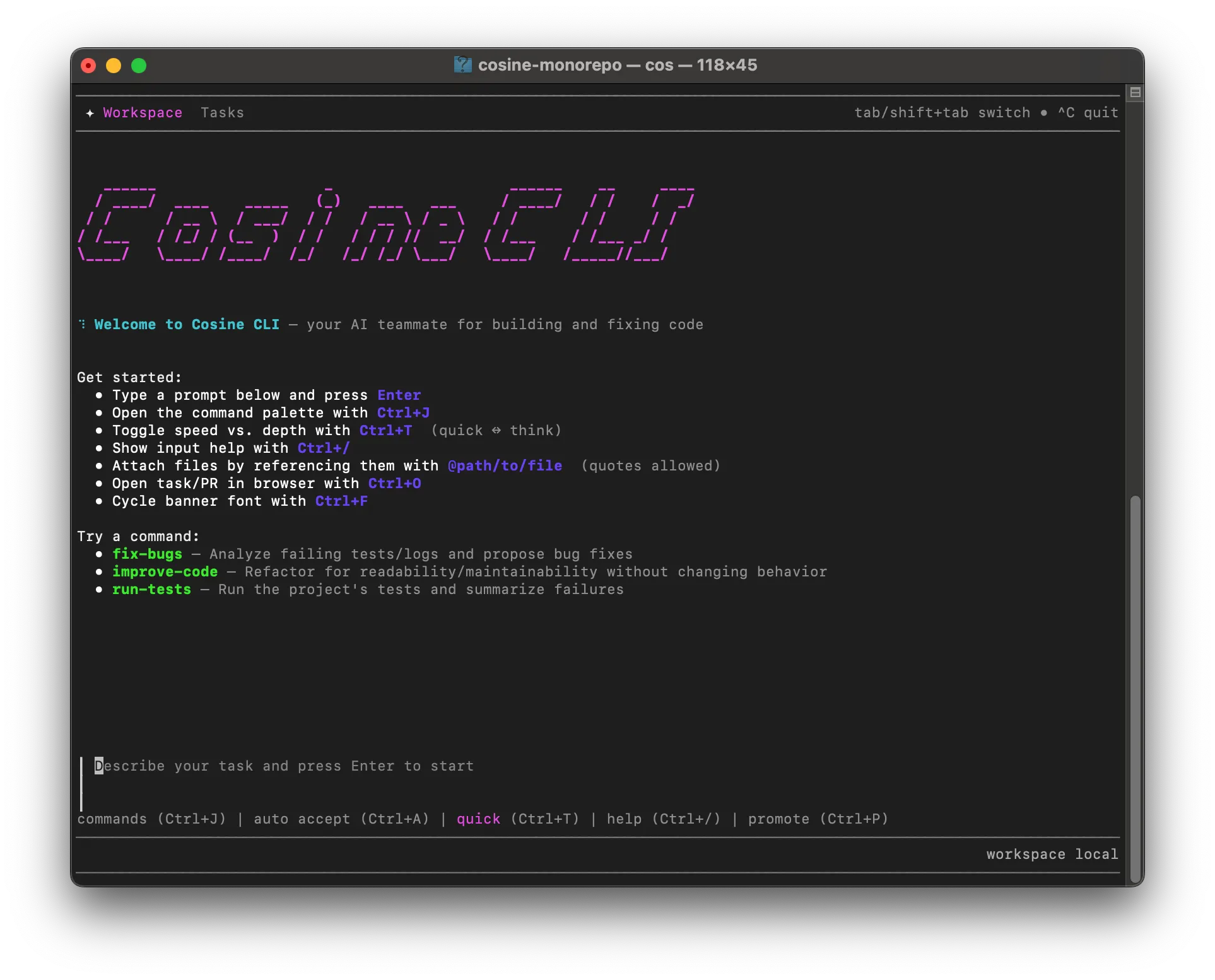 Terminal screenshot