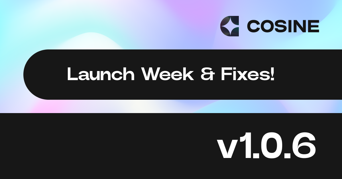 Our launch week fixes!