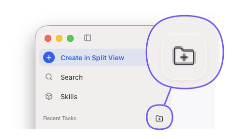 Cosine Desktop flow for linking a local project