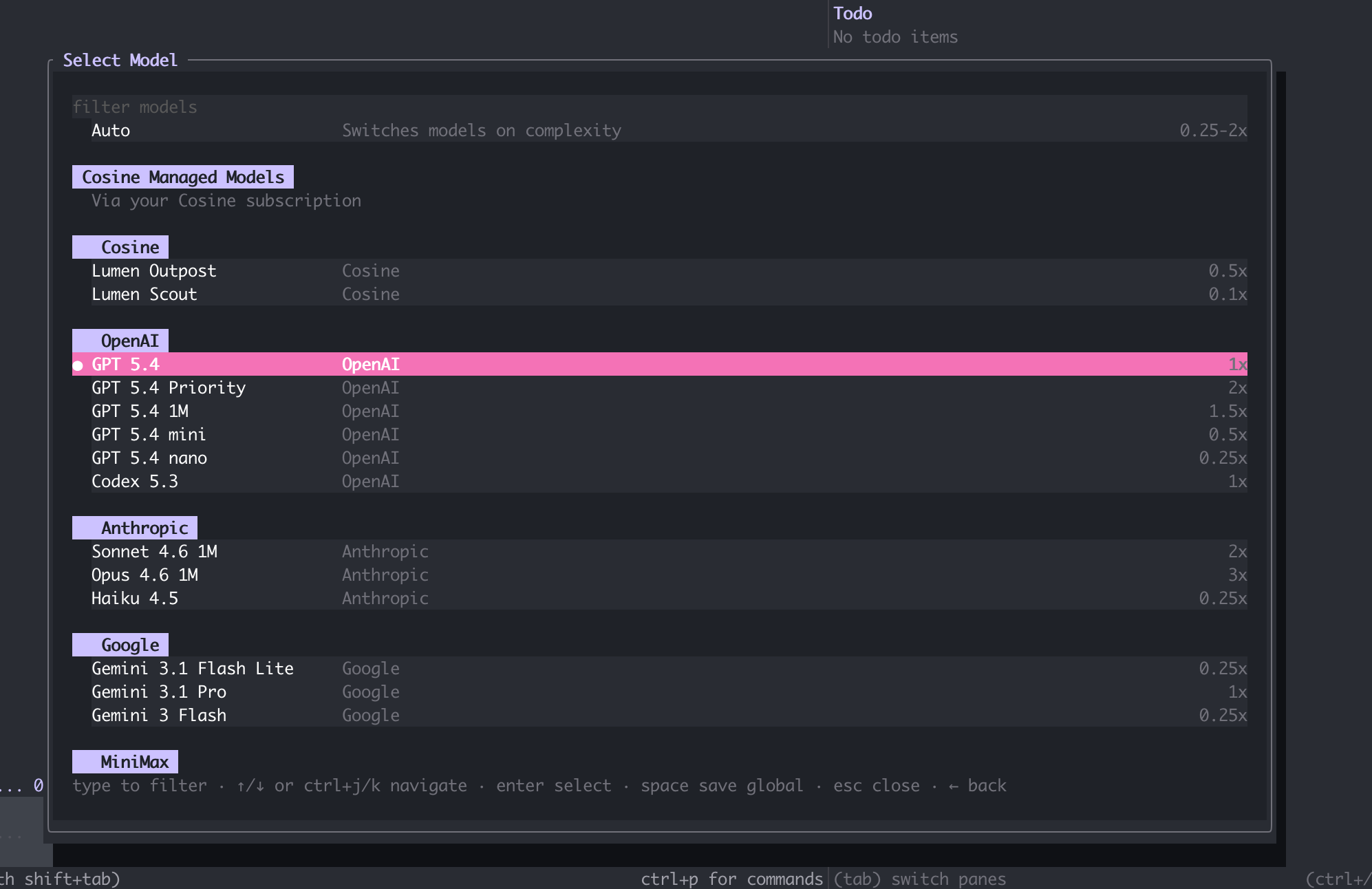Cosine CLI design principles