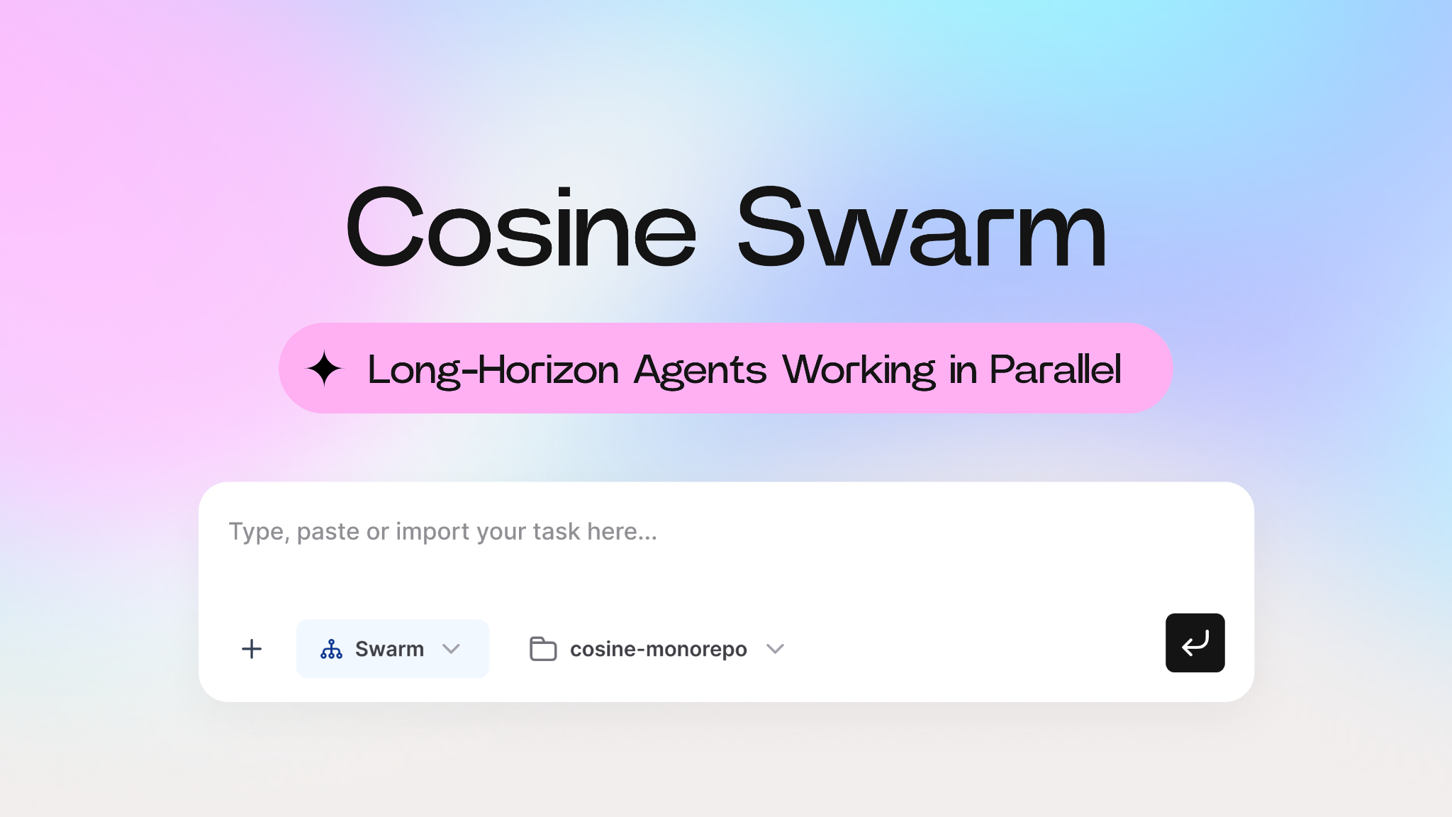 Cosine Swarm: Long-Horizon Agents Working in Parallel