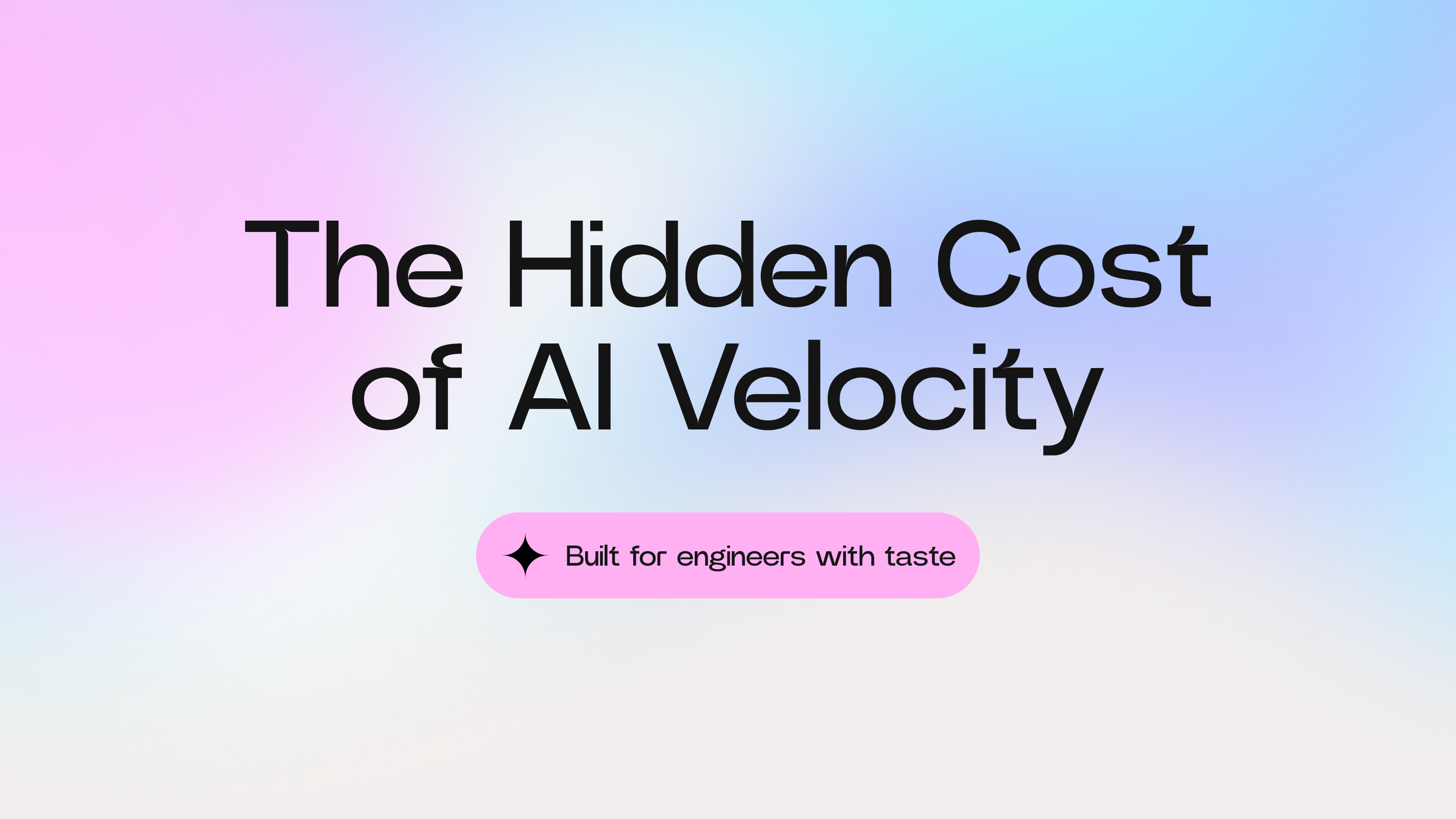The Hidden Cost of AI Velocity: Navigating Slop cover image