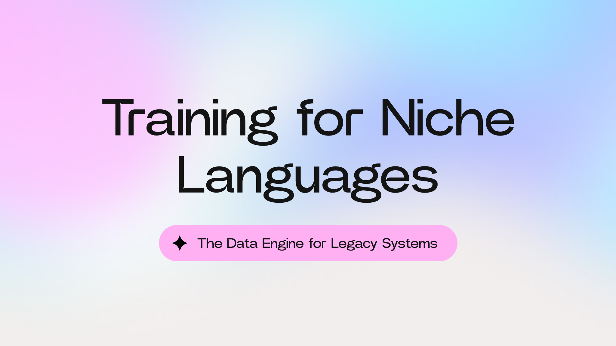Training for Niche Languages: The Data Engine for Legacy Systems
