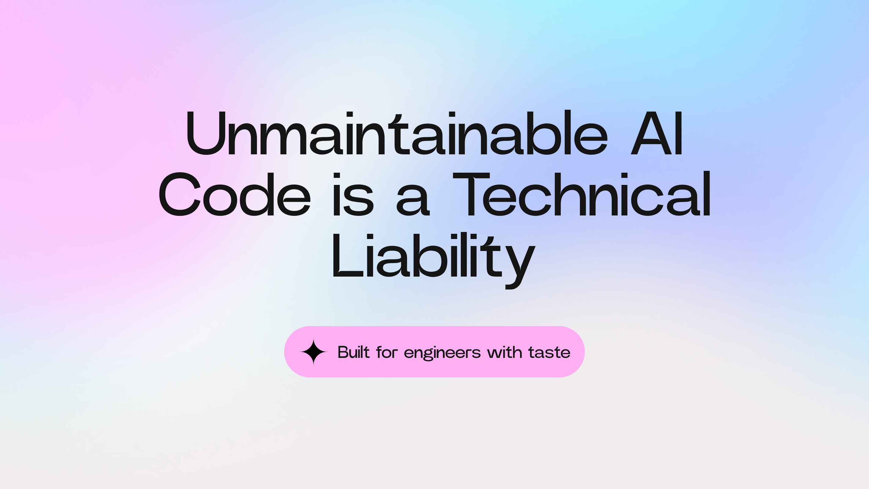 Unmaintainable AI Code is a Technical Liability cover image